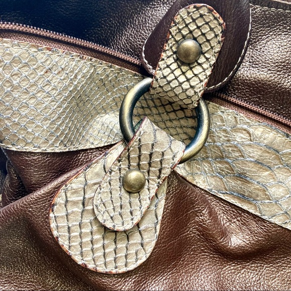 PULICATI. Fine Italian leather, extra large bag. - Picture 8 of 16